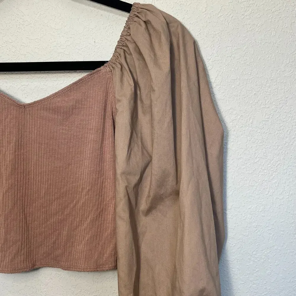 Abercrombie and Fitch Sweetheart Balloon Puff Sleeve Top Small Ren Faire Cottage